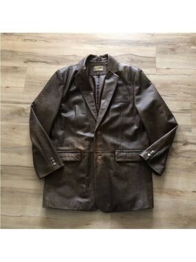 Cabela's Men's Dark Brown Leather Sport Coat